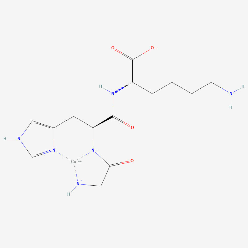 Estructura química de GHK-Cu